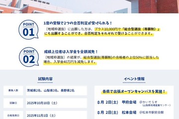 【大学受験2026】東京薬科大、地域枠選抜を拡大 画像