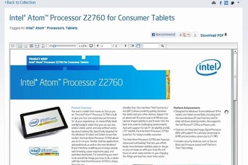 インテル、タブレット端末向けAtomプロセッサ「Clover Trail」発表 画像