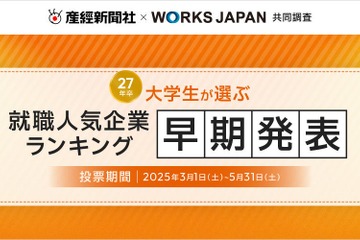 大学生が選ぶ就職人気企業ランキング…文系TOP2は商社 画像