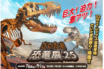 【夏休み2025】全長10メートルのティラノサウルスも…さいたま恐竜展 画像