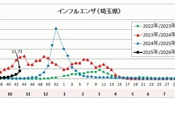 インフルエンザ、埼玉県の公立中で今季初の学校閉鎖 画像