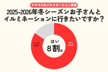 行きたいイルミネーション、子育て世帯の8割が意欲…人気1位は？ 画像