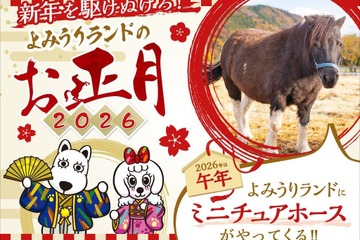 【冬休み2026】午年生まれ・名前「馬」「午」入園無料、よみうりランド1/1-4 画像