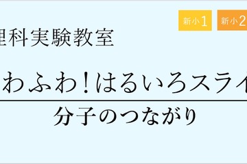 新小1~4年生、分子のつながり学ぶ理科実験教室…栄光ゼミナール 画像