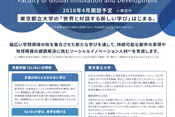 【大学受験2028】都立大、国際系新学部「共創学部」開設 画像