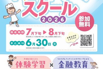 【夏休み2026】岡山県の小学生向け職業体験…銀行や病院など8コース無料 画像