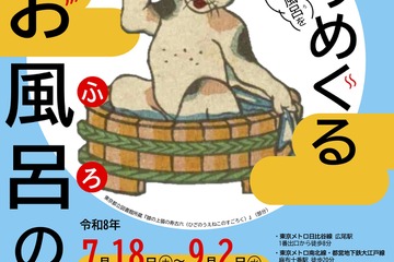 【夏休み2026】東京都立中央図書館「めくりめぐるお風呂の世界」7/18から 画像