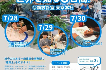 【夏休み2026】一級建築士から学ぶ「こども建築塾」7/28-30 画像