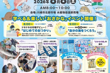 【夏休み2026】魚に触れて学ぶ「おさかな」イベント8/8…川崎市 画像