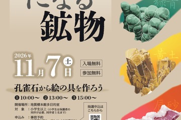 体験イベント「絵の具になる鉱物」地質標本館11/7 画像