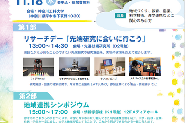 神奈川工科大「大学と地域の共創デー」11/18、研究施設公開など 画像