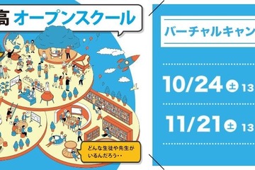 バーチャルキャンパス授業体験「ワオ高校オープンスクール」10-11月 画像