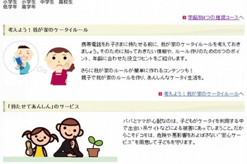 有害サイトから子どもを守る方法…携帯電話各社の取組み 画像