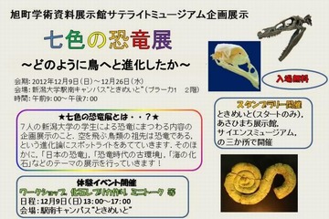 新潟大学で七色の恐竜展、開催後は被災した岩手県で展示 画像