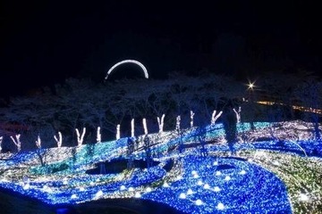 さがみ湖イルミリオンに銀河の海や流星群の大地が登場、400万の光輝く 画像