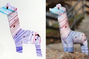 子どもの絵をオリジナルフィギュアに、cunicode.comが新サービス開始 画像