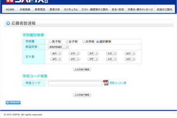 【中学受験2013】SAPIX小学部、応募者数速報を公開…灘・渋幕は昨年上回る 画像