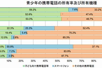 高校生の6割がネット上のトラブルを経験…内閣府調べ 画像