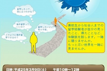 中〜大学生対象、大阪府「海外留学フォーラム」3/9 画像