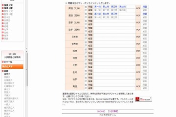 【大学受験2013】東大（前期）入試問題、掲載開始 画像