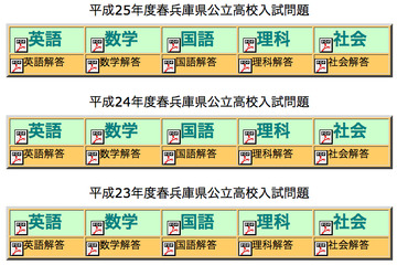 【高校受験2013】兵庫県公立高校入試の解答、晶学社がサイトに公開 画像