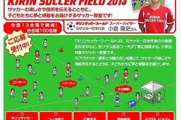 元日本代表や元なでしこが小学生対象サッカー教室を開催、全国13会場で実施 画像