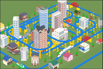 NHN Japanとタカラトミー、3D空間で遊べる「もっとプラレールで遊ぼう」 画像