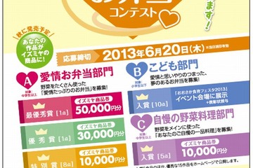 大阪府が「第12回愛情お弁当コンテスト」開催、心のこもったレシピ募集 画像