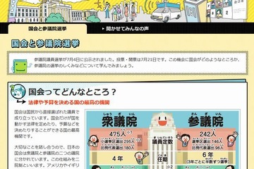 【参院選2013まとめ】各党の子育て支援策、子ども向け参院選特集など 画像