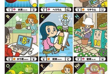 家族で楽しく元素を学べる、無料ダウンロード版「化学かるた」を公開 画像