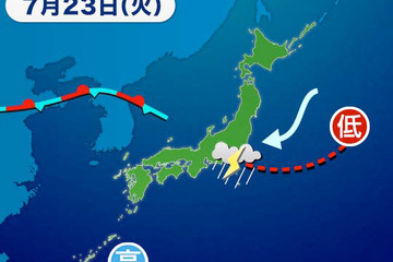 今夏のゲリラ豪雨は2,923回、東京は大阪の約3倍 画像