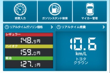 e燃費が家計簿アプリと連携、節約をサポート 画像