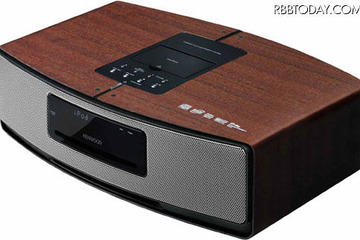 高級木材仕上げのiPhone/iPod対応サウンドシステム 画像