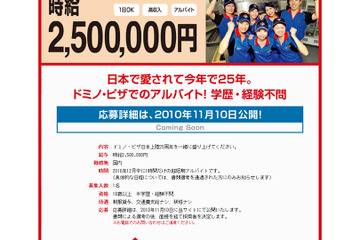 不況を乗り切る時給250万円のアルバイトはいかが？ 画像