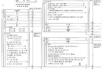 【高校受験2014】大阪府公立高校2/20前期選抜＜数学＞解答速報 画像