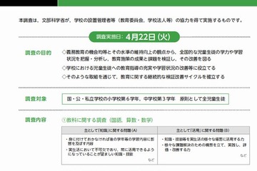 全国学力テスト、本日4/22実施…3万校が参加 画像