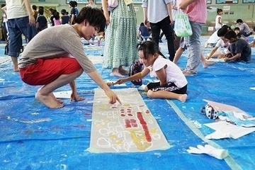 芝浦工大、大学生・小学生・地域住民でお絵かきフェス開催 画像