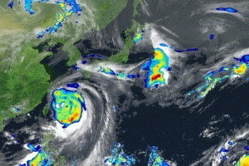 JAXA、大型台風8号の観測アニメーション映像を公開 画像