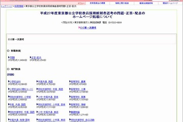 東京都教員採用試験2015の問題・正答・配点 画像