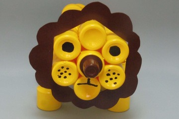 【夏休み】ラストスパート！ヤクルト容器で作る吹き玉・とんとん相撲・ライオン 画像