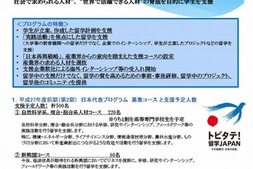海外留学支援制度「トビタテ！留学JAPAN」、2期生募集開始…500人に定員拡大 画像