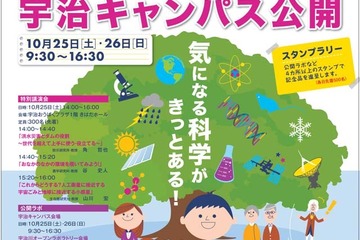 京都大学「宇治キャンパス一般公開」10/24-26…幼児から楽しめるプログラムも 画像