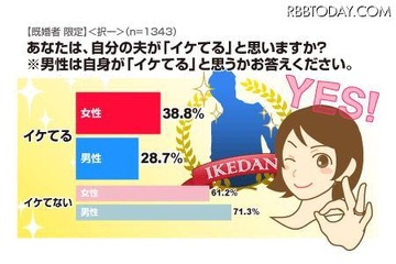 夫はイケてる4割、収入満足は6割…ちょっと高めな妻の評価 画像