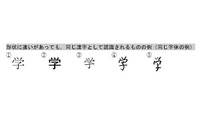 漢字の「とめ」「はね」違っても同じ漢字、文化審議会が指針案 画像