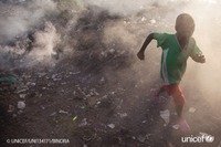 世界の子ども7人に1人は大気汚染レベル高に居住、ユニセフ報告 画像