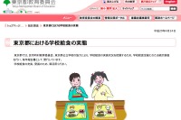 東京都の学校給食費、中学校で1食あたり305.96円…最高は千代田区の347円 画像