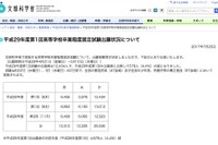 平成29年度第1回高卒認定試験出願者数、前年度比4.4％減の12,434人 画像