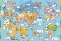 JTB、遊びながら地理や世界を学べるすごろく・かるた発売 画像