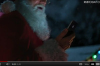 サンタクロースがiPhone 4SのSiriをアピール…XmasアップルCM 画像