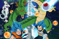 スカイツリー×映画「ドラゴンボール超」コラボ“超天空塔”11/1-1/7 画像